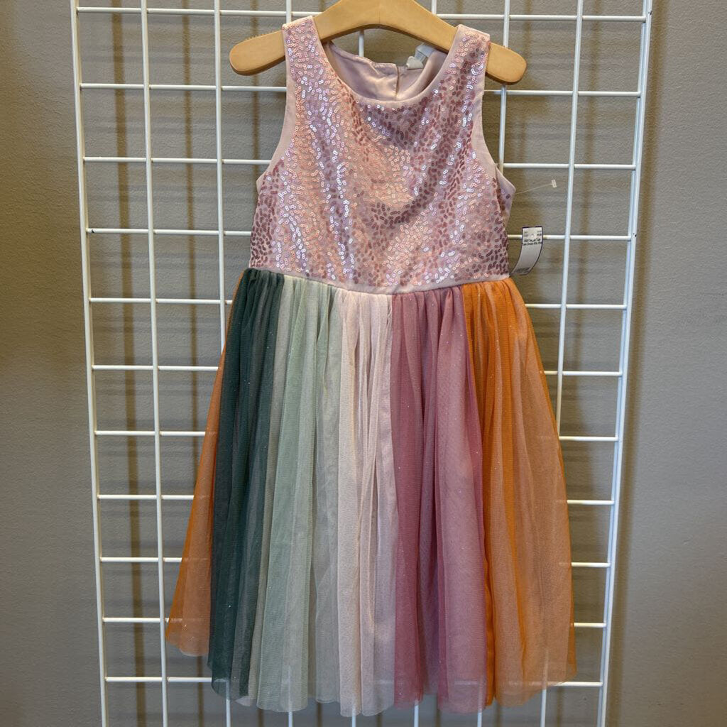 H&M Sequin Tulle Tank Dress 6/6x