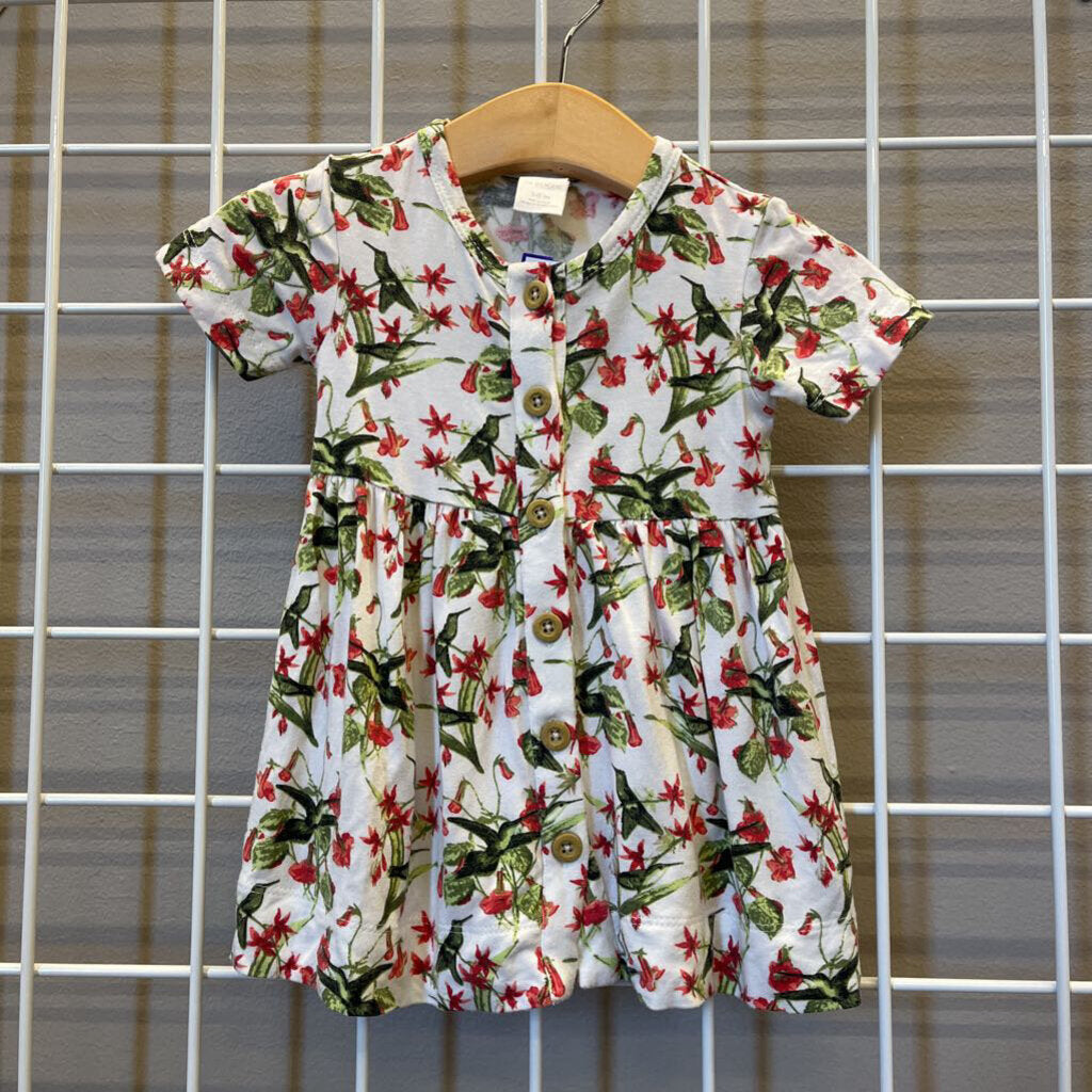 Kate Quinn Bamboo Hummingbird SS Dress - 3/6m