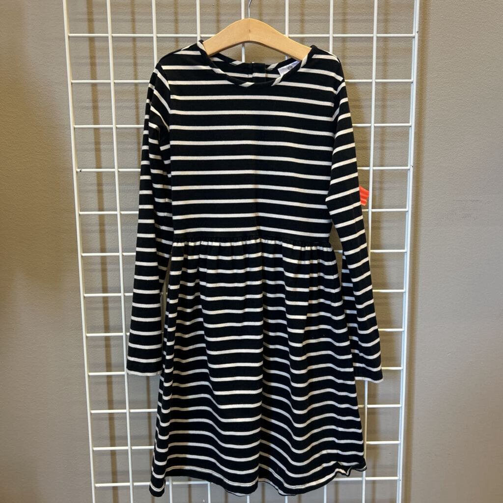 Hanna Andersson Stripe LS Dress - 12