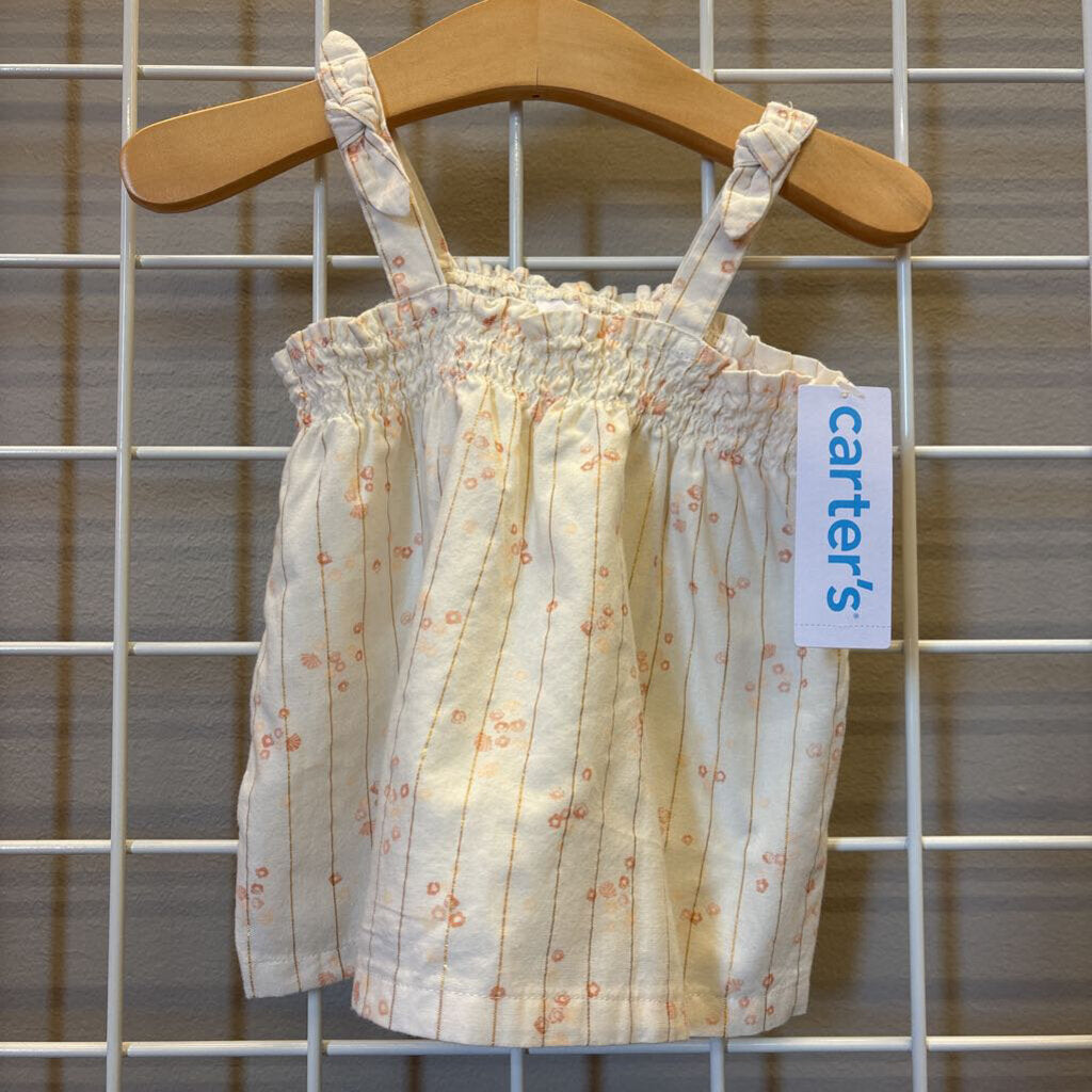 NWT Carter's Floral Shimmer Tank - 18m