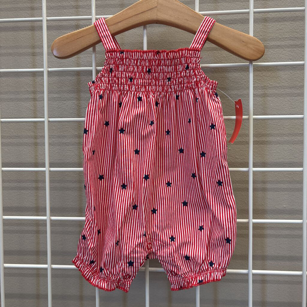 Carter's Star Stripes Bubble Tank Romper - 0/3m