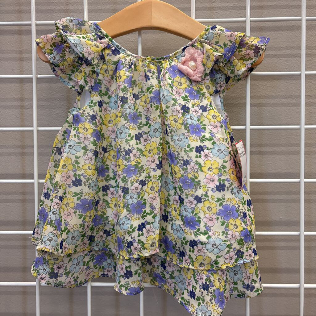 Pippa & Julie Floral SS Top - 12m