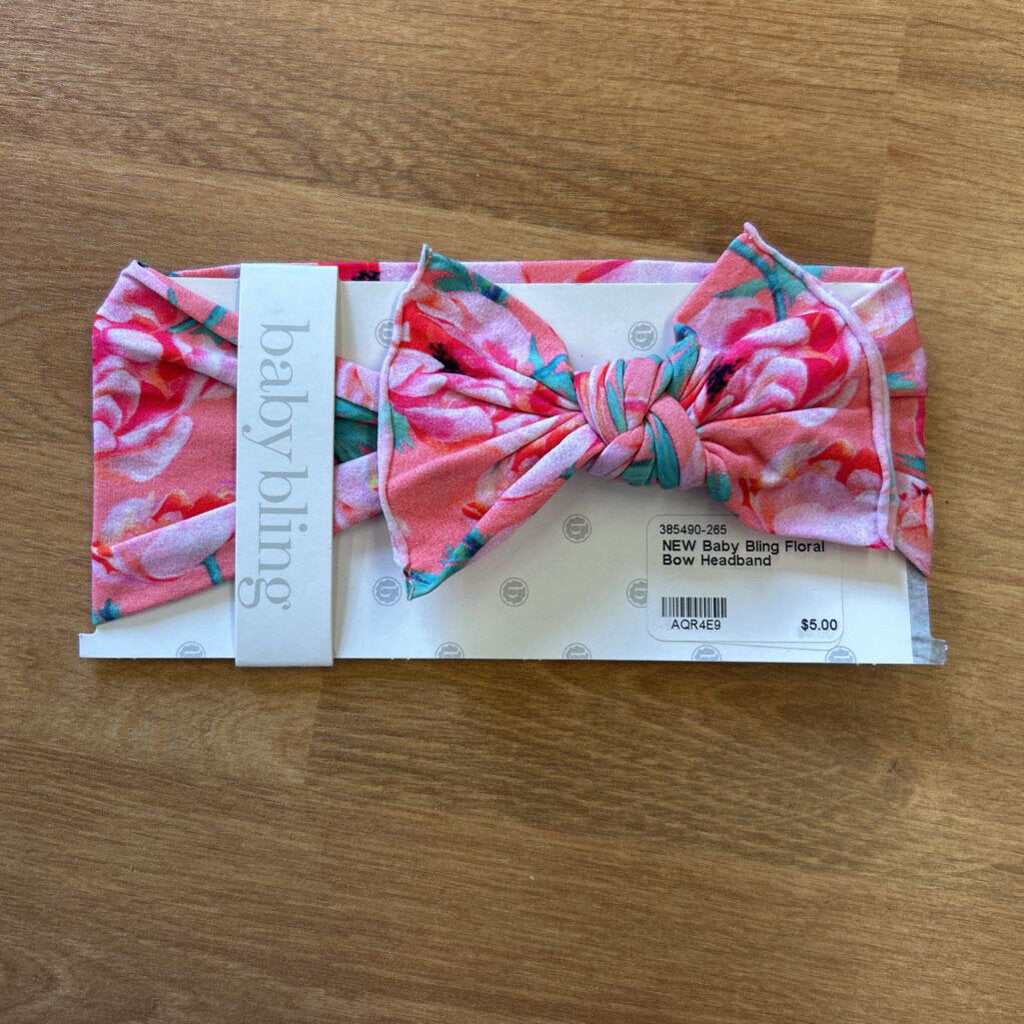 NEW Baby Bling Floral Bow Headband
