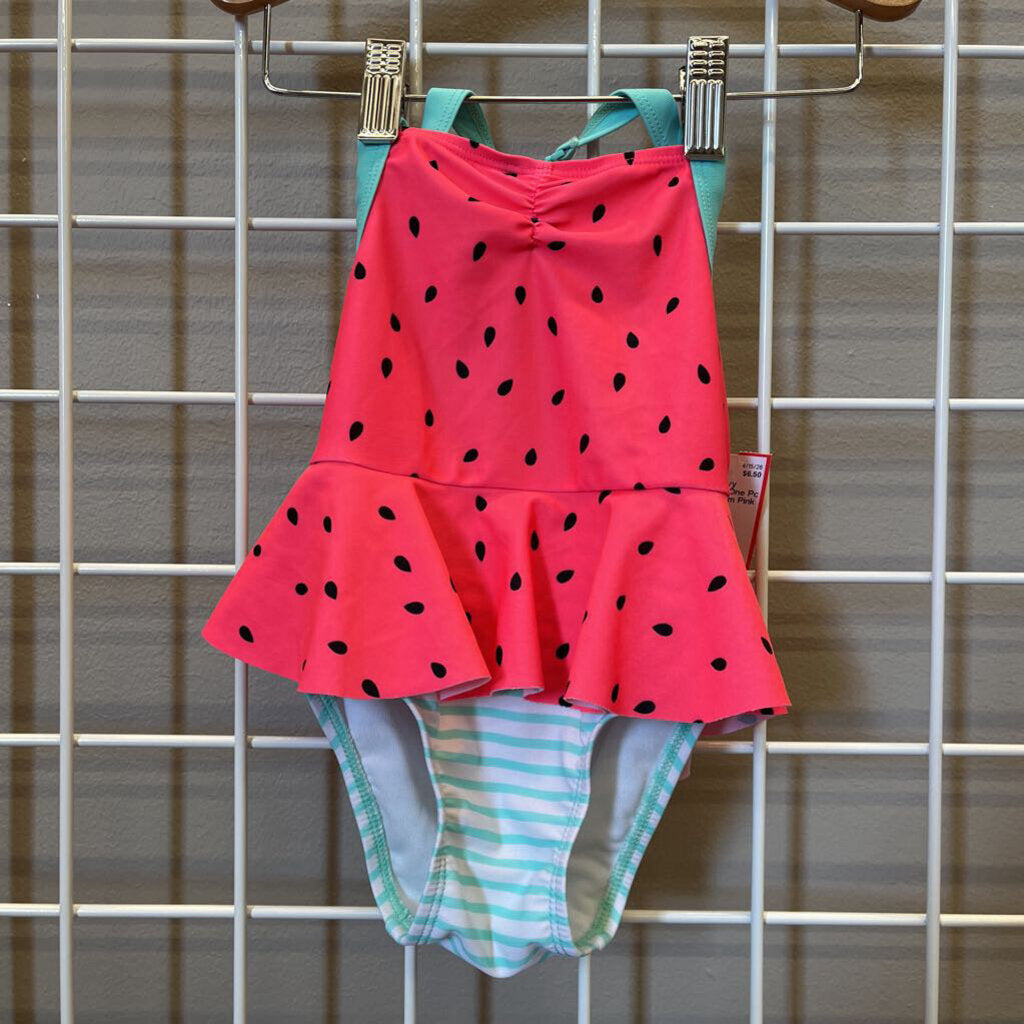 Old Navy Watermelon One Pc Swim - 12/18m