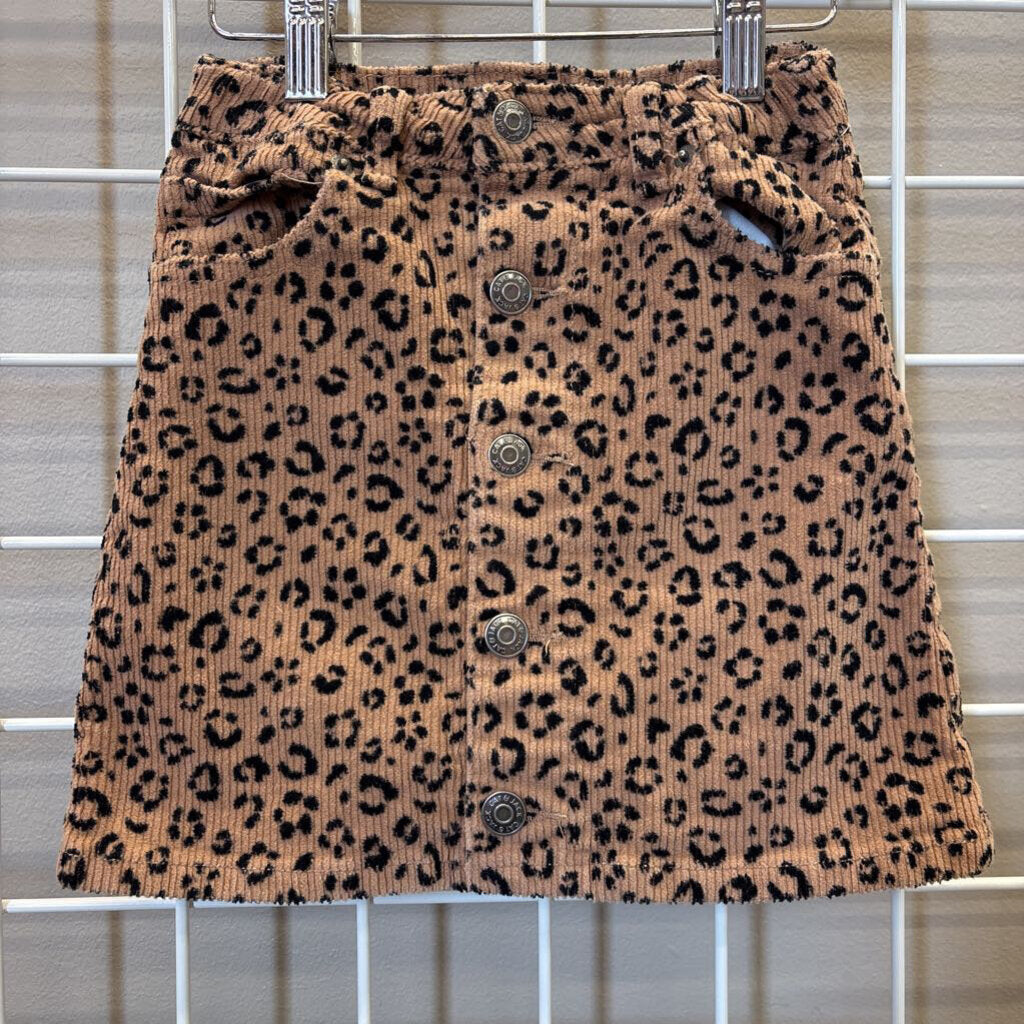 Cat & Jack Leopard Corduroy Skirt - 6/6x