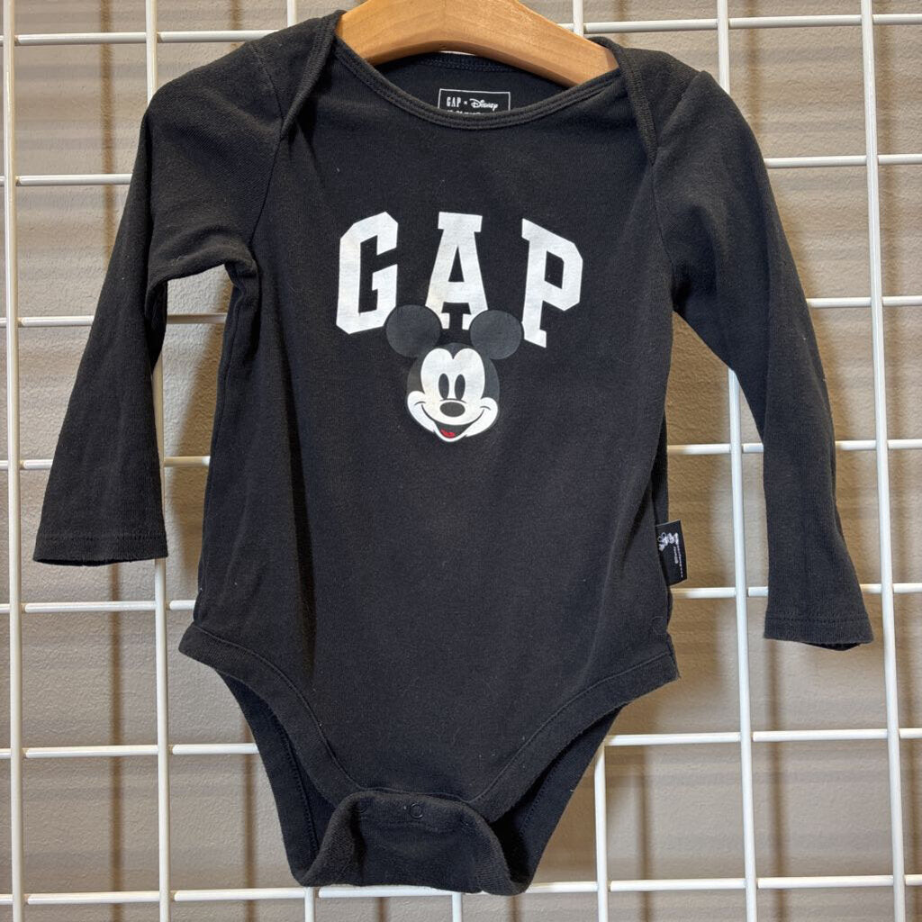 Baby Gap Mickey LS Onesie - 18/24m