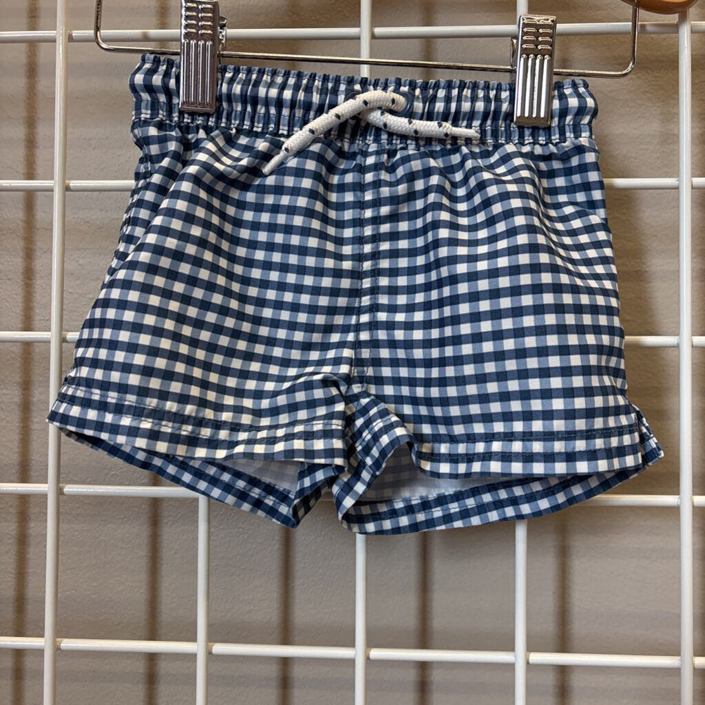 Little Planet Gingham Swim Shorts - 18m