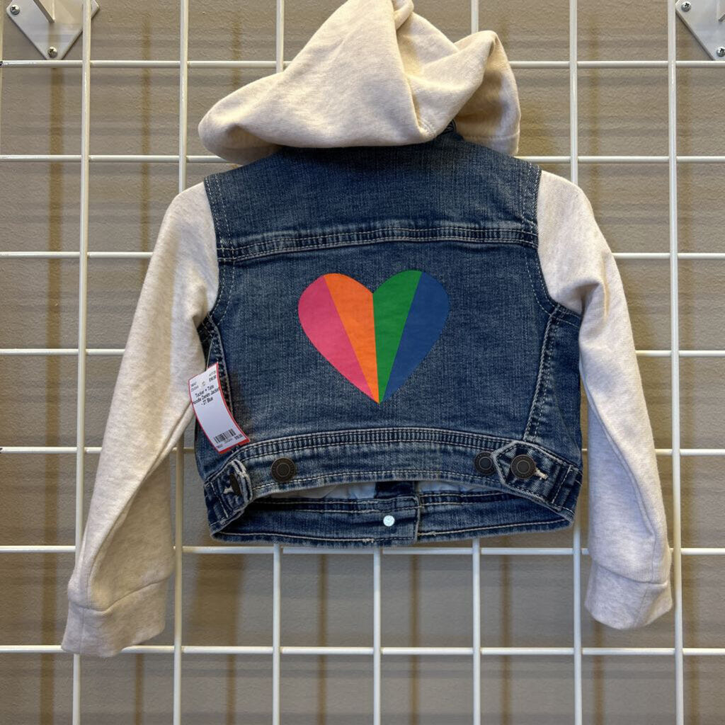 Tucker + Tate Hoodie Denim Jacket - 2T