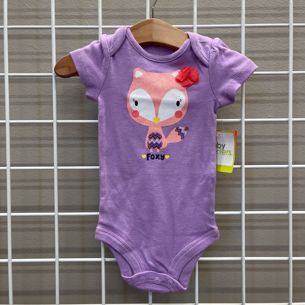 NWT Baby Starters Fox SS Onesie - 6m