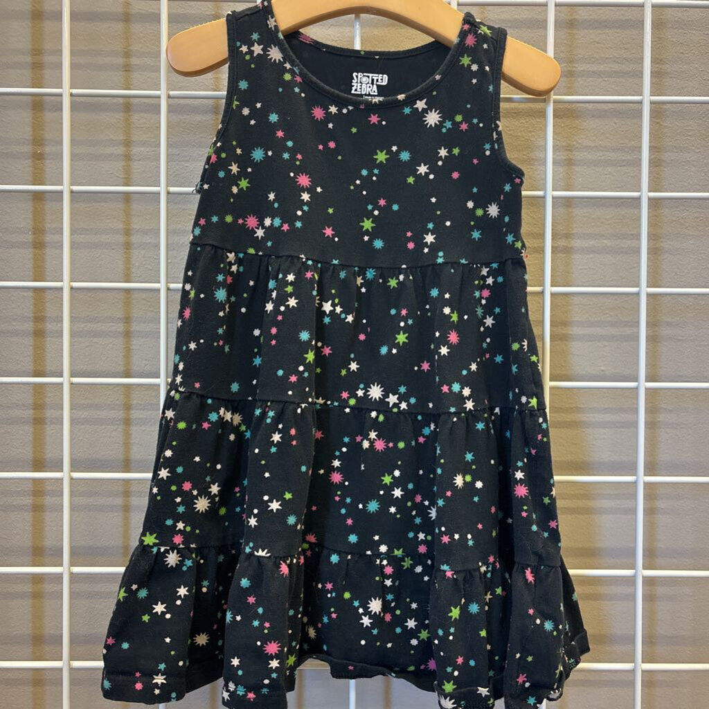 Spotted Zebra Star Tank Dress - 4T
