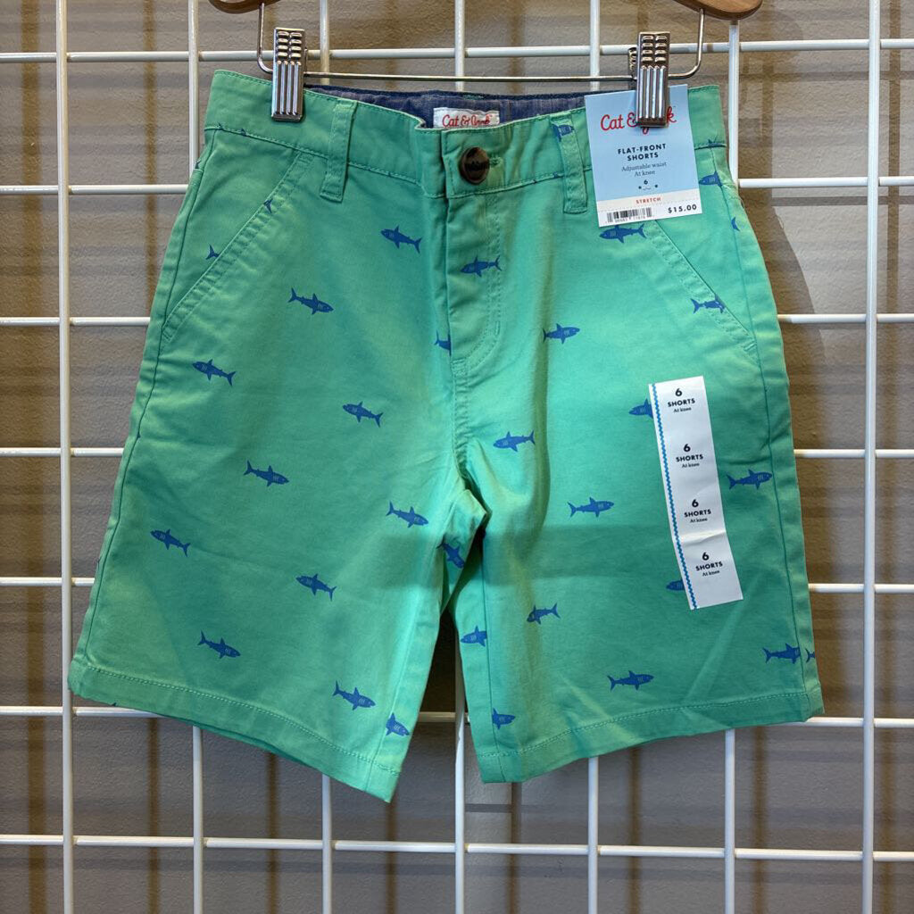 NWT Cat & Jack Fish Shorts - 6