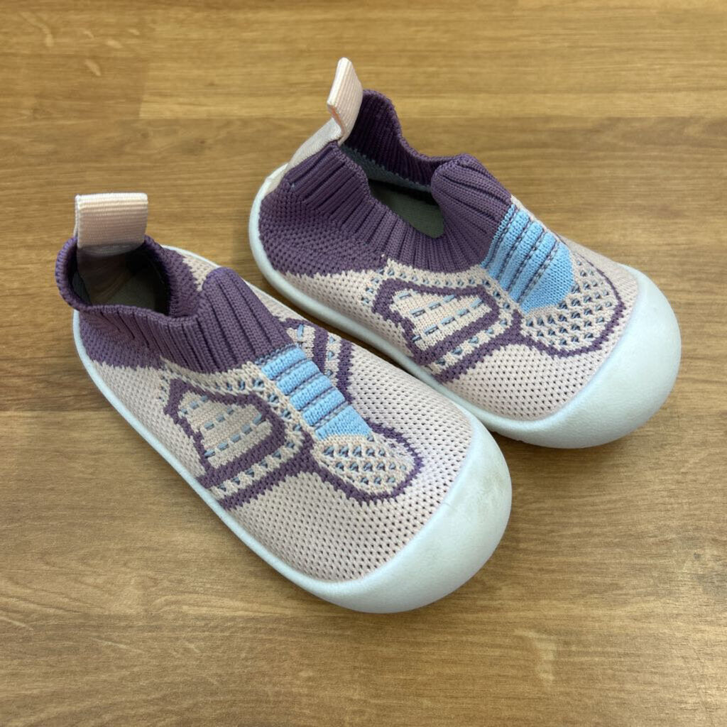 Pink Knit Sneakers - 6