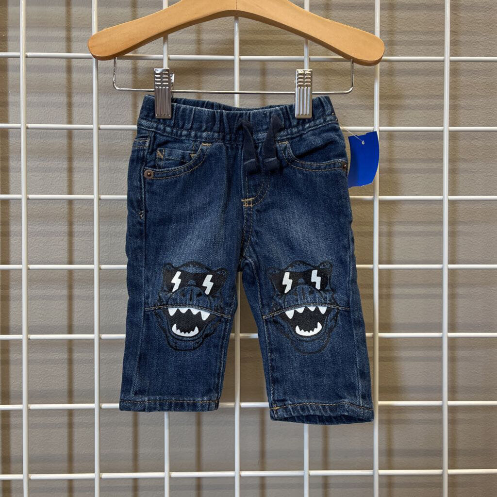 Baby Gap Dino Slim Jeans - 3/6m