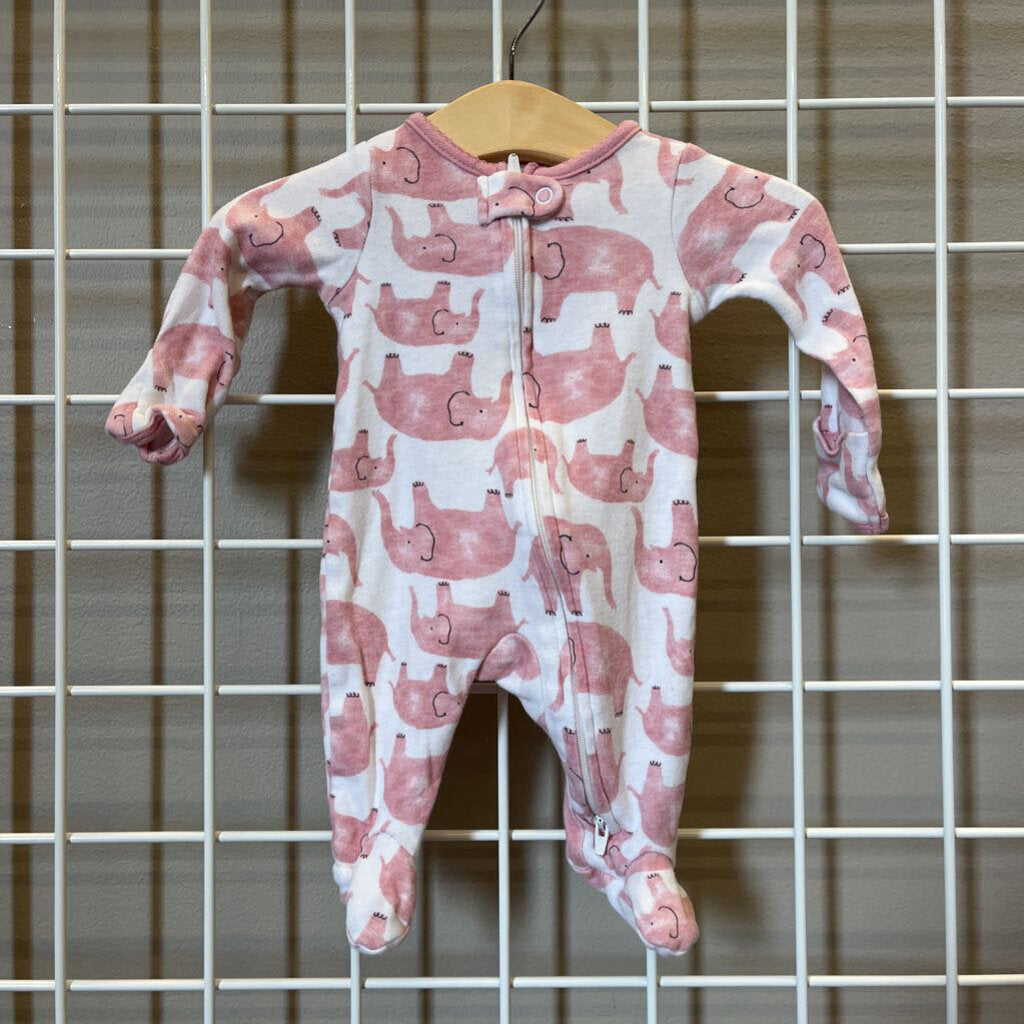 Carter's Elephant Zip Sleeper - NB