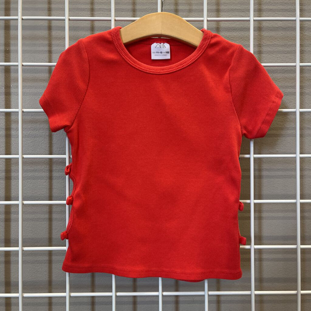 Zara Ribbed SS Baby Tee - 11/12