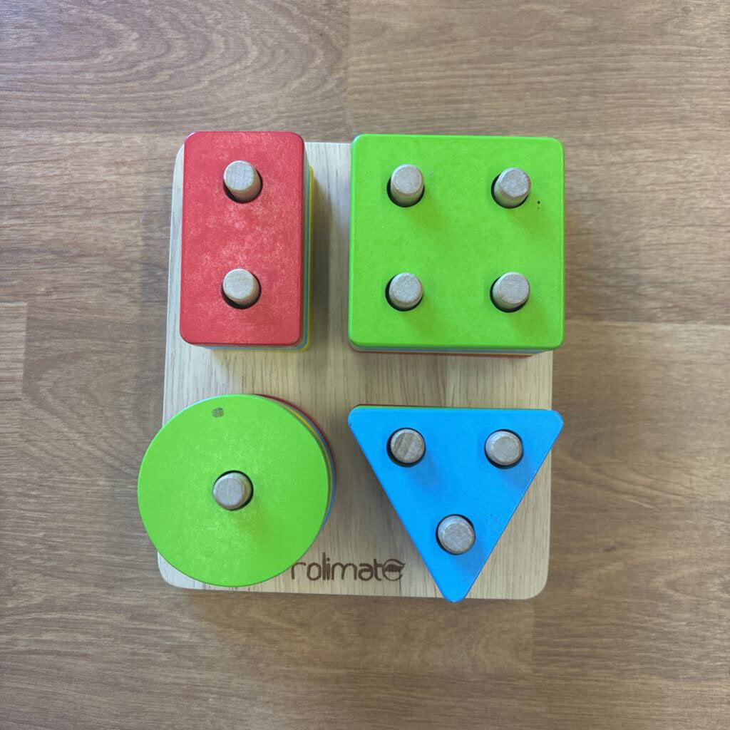 Wood Shape Stacking Puzzle