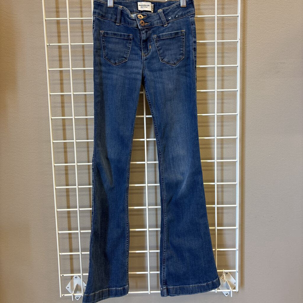 Abercrombie Kids Low Rise Bootcut Jeans (wear on back pocket) - 13/14