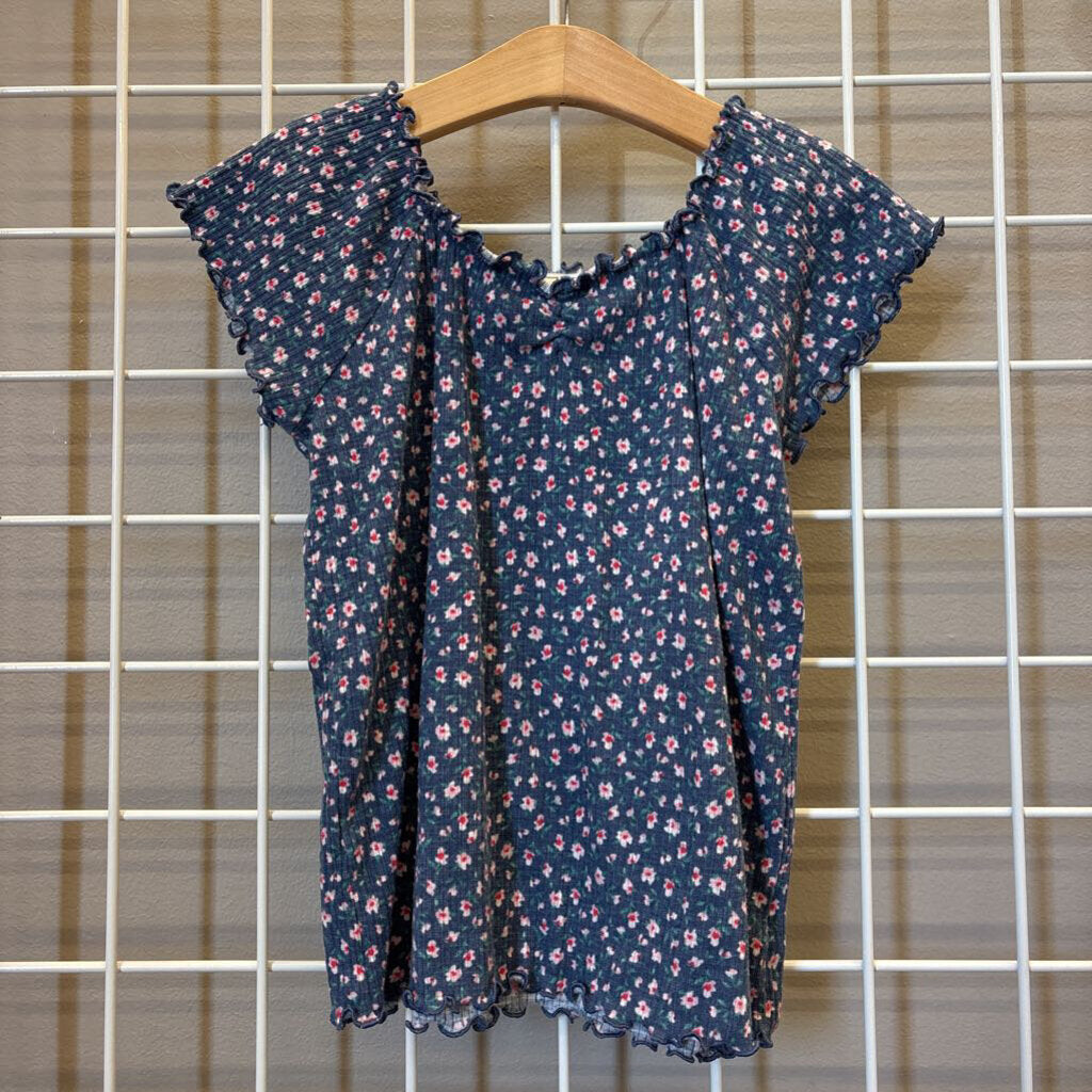Old Navy Ribbed Floral SS Top - 14/16