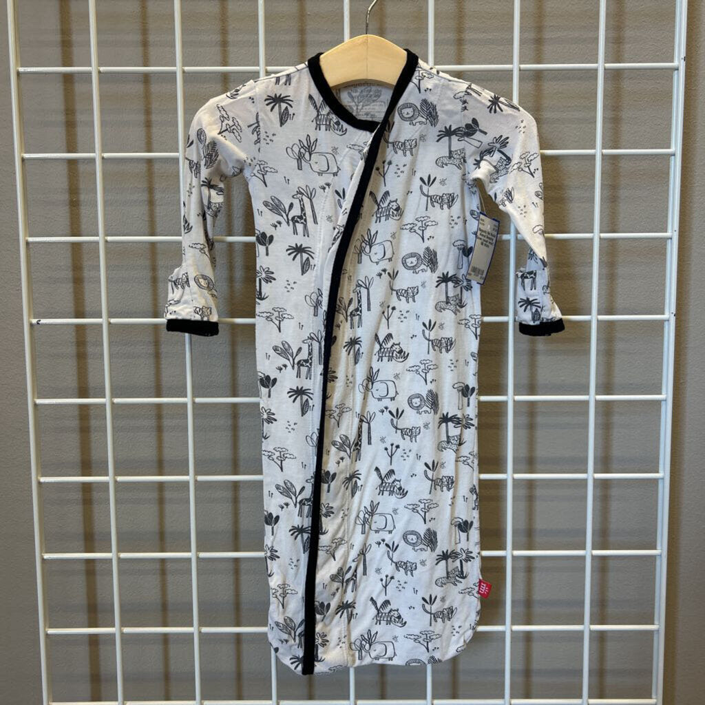 Magnetic Me Modal Animal Sleeping Gown (wash wear) - NB