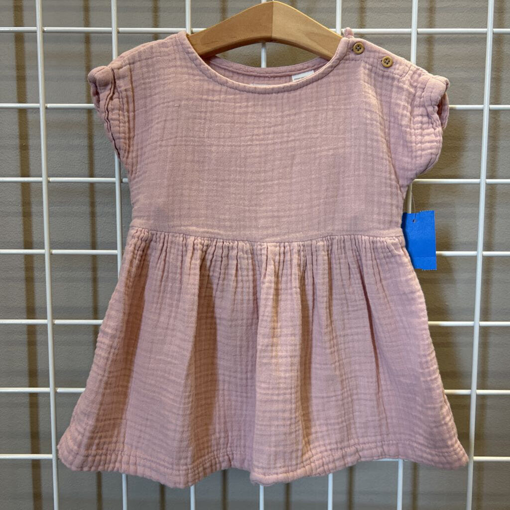 Little Planet Linen SS Dress w/ Bloomers - 18m