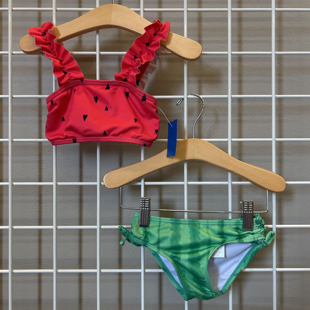 Pink Platinum Watermelon Two Pc Swim - 2T