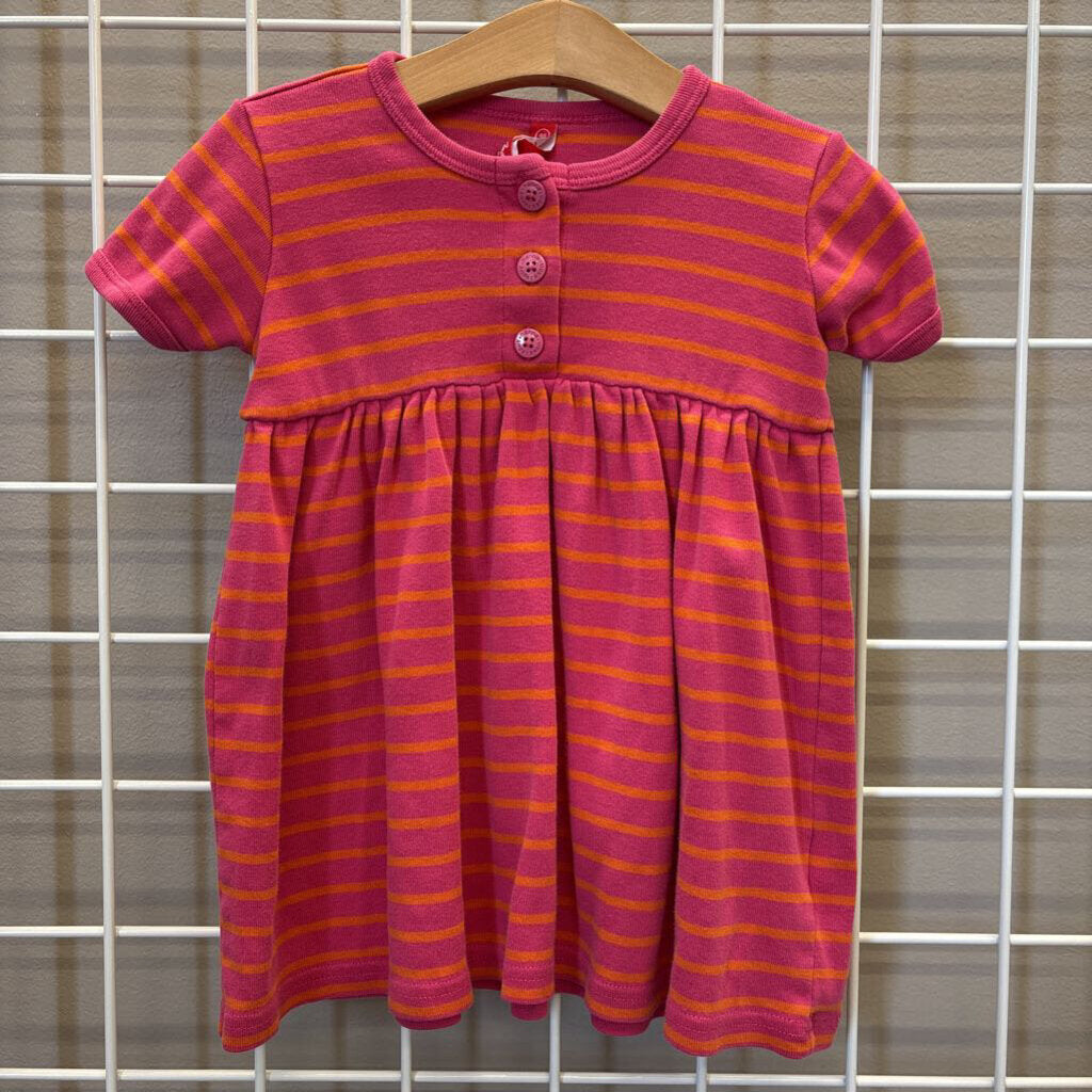 Hanna Andersson Stripe SS Dress - 3T
