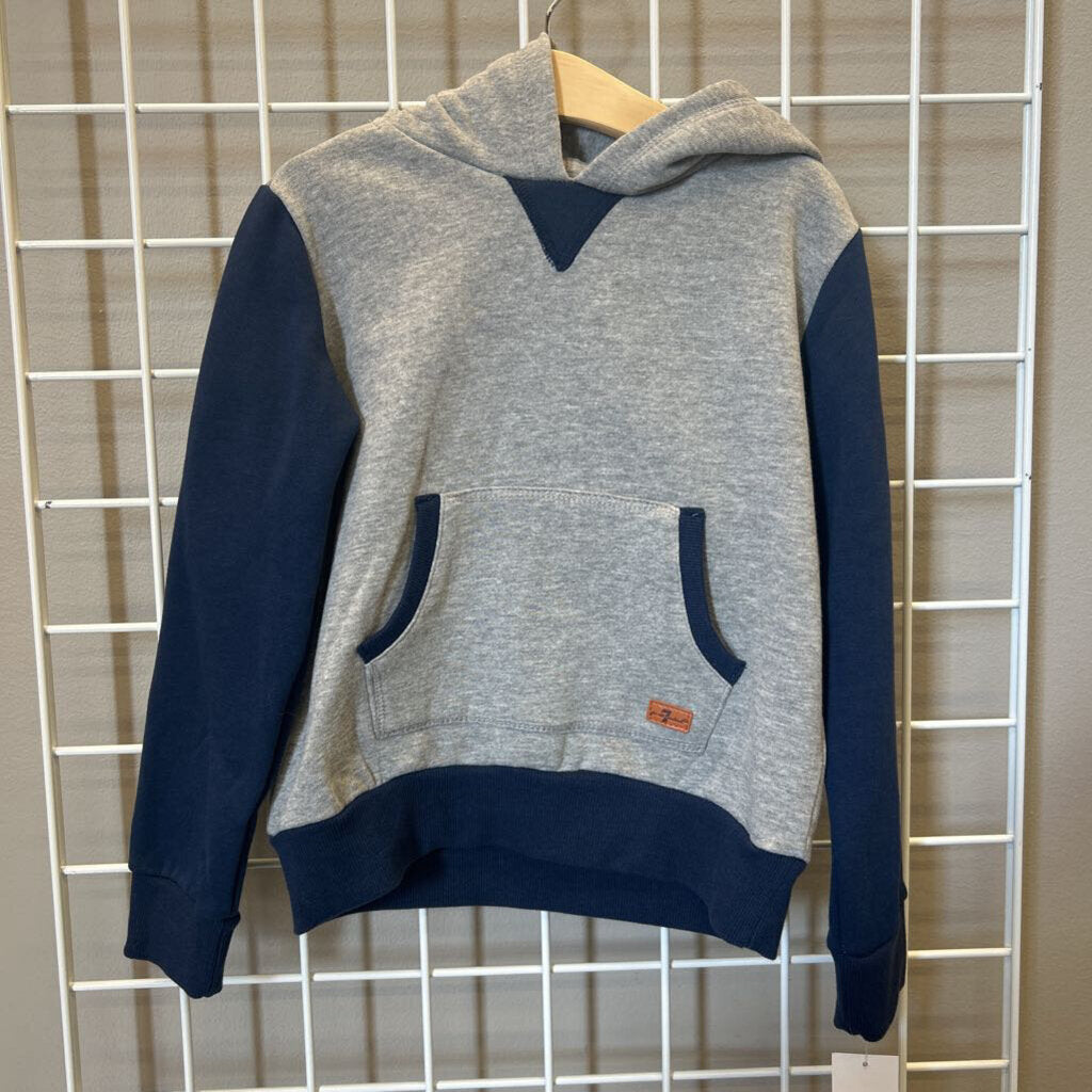 NWT 7 For All Mankind Color Block Hoodie 6