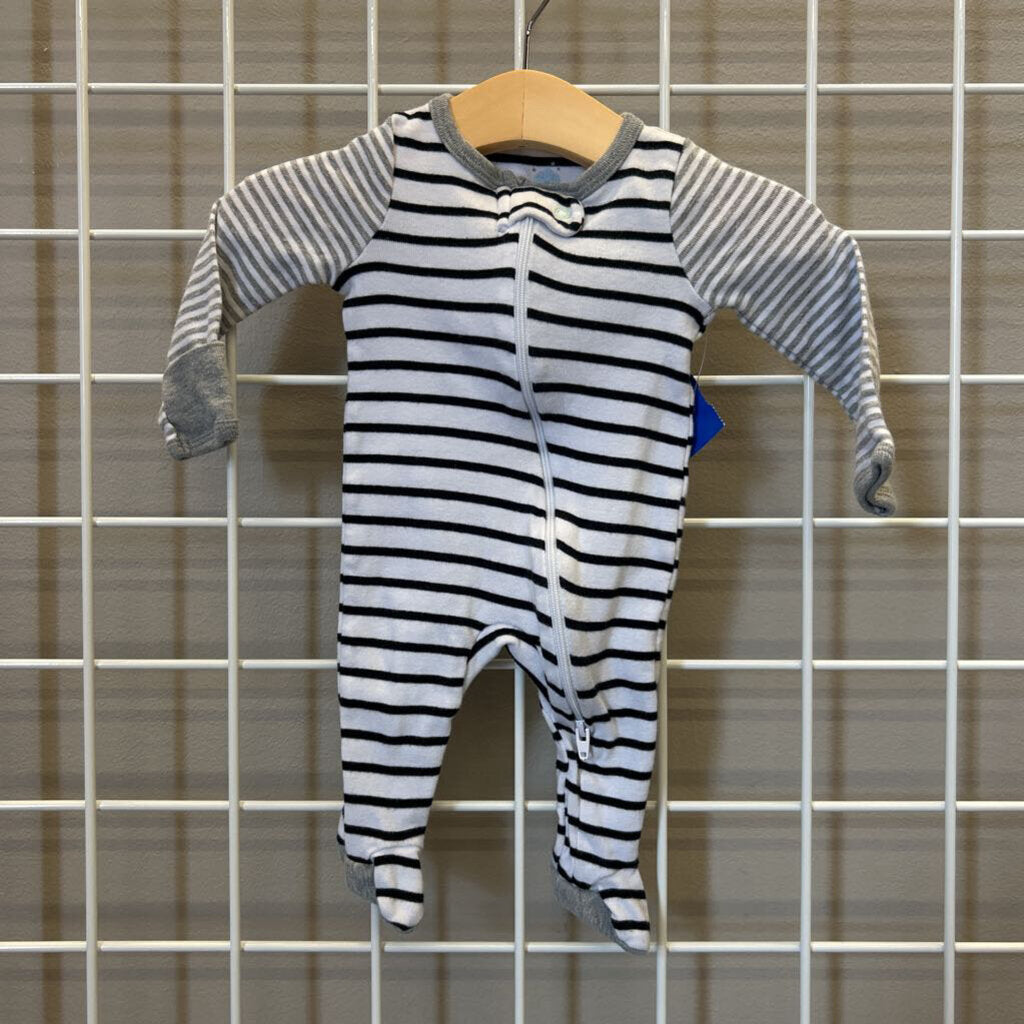 Cloud Island Stripe Zip Sleeper - NB