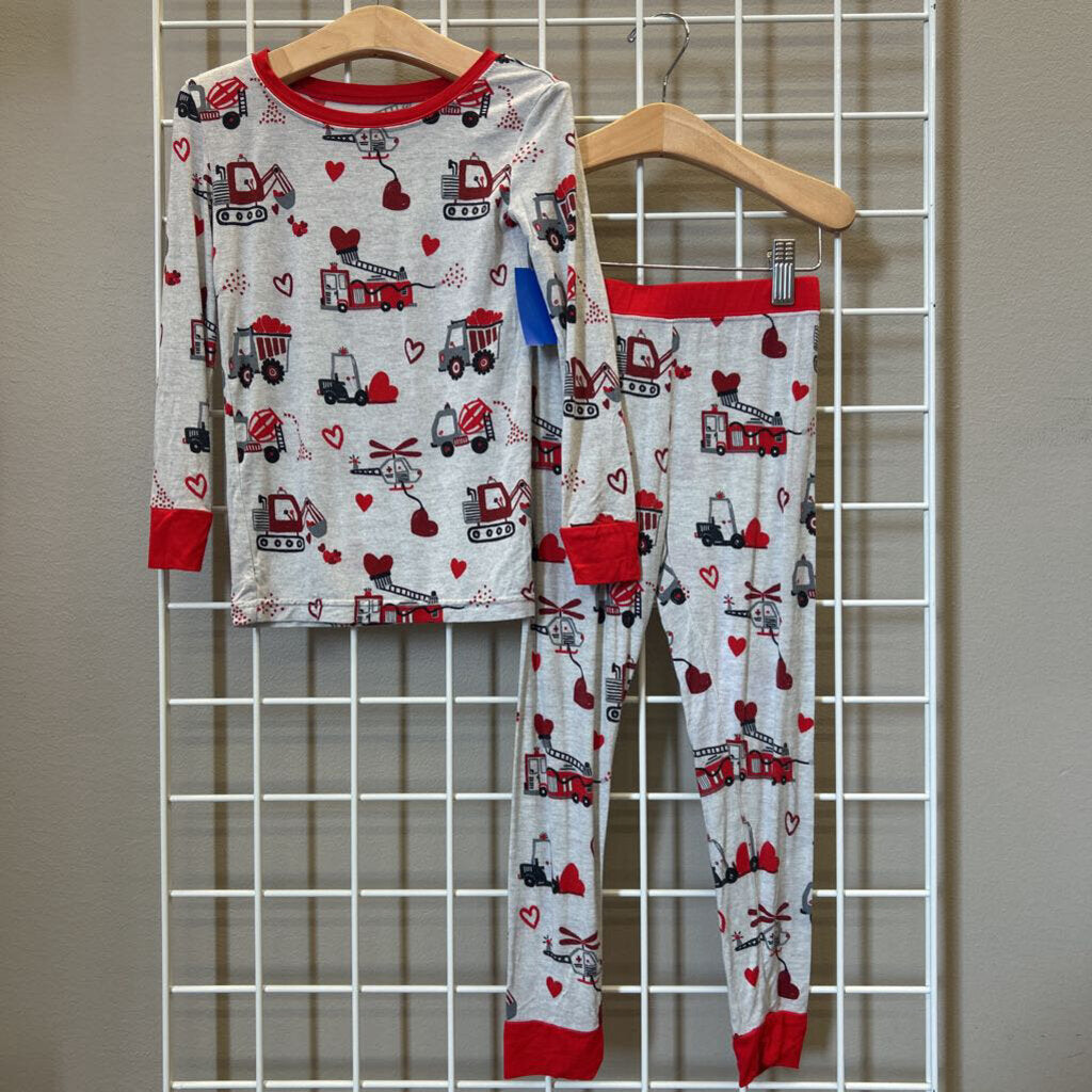 Little Sleepies Bamboo Construction Love Pjs - 2T