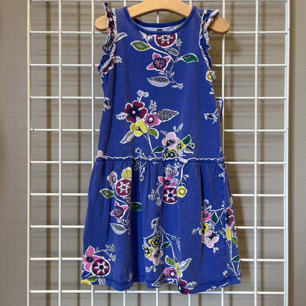 Tea Floral SS Dress (wash wear) - 7