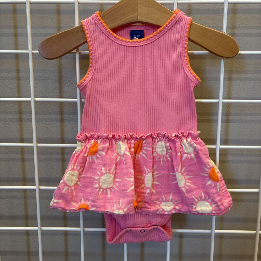 Old Navy Ribbed Sun Tank Bodysuit - 3/6m