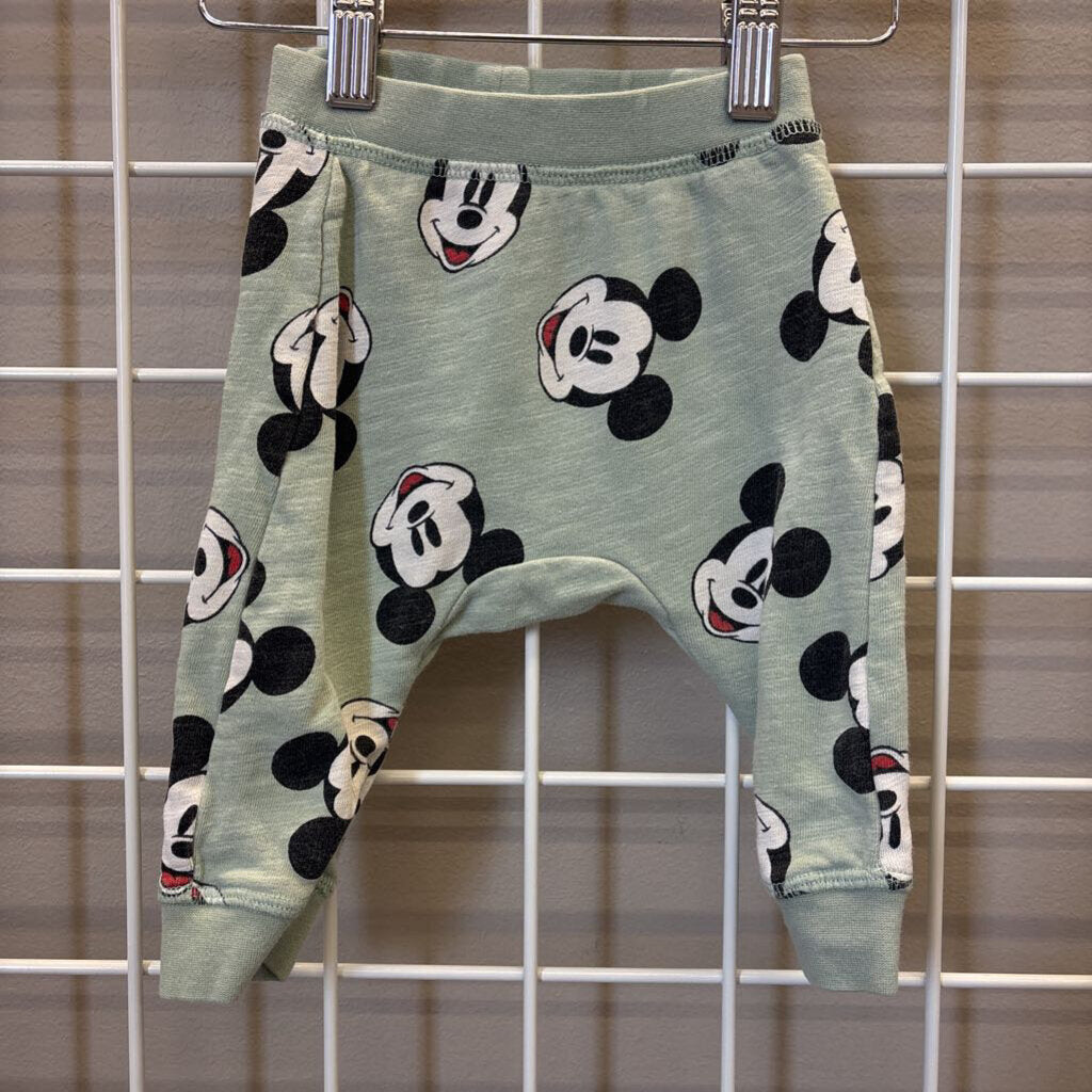 H&M Mickey Soft Pants - 4/6m