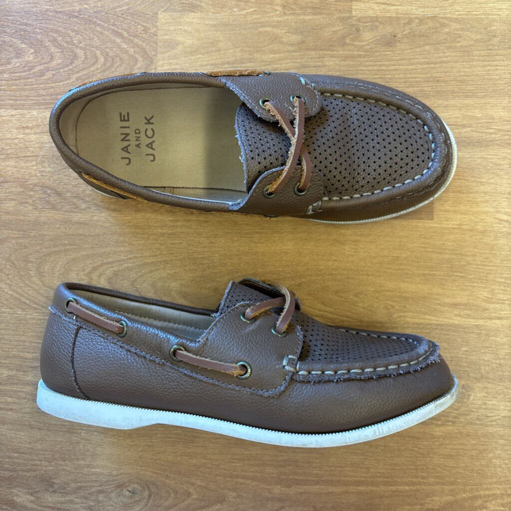 Janie & Jack Brown Boat Shoes - 1