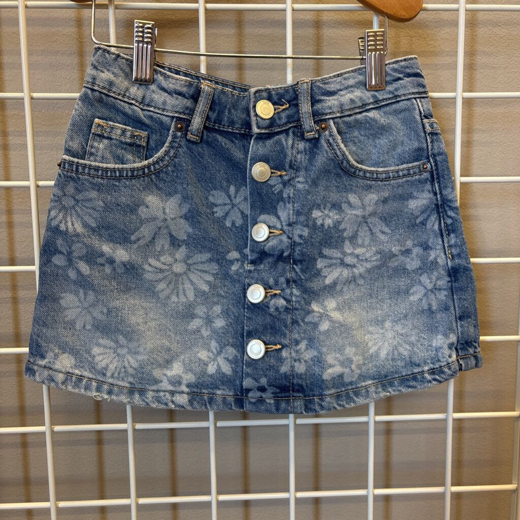 Zara Flower Denim Skort - 8/9