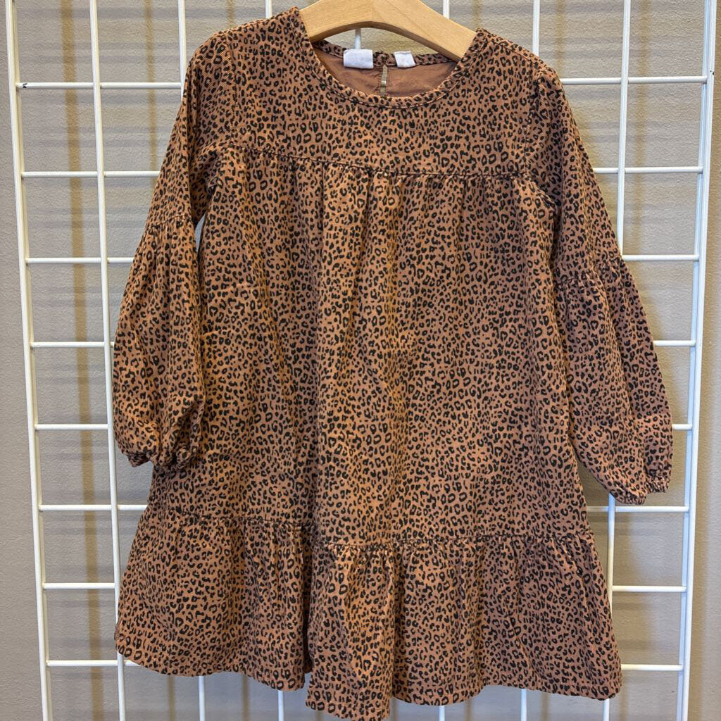 Gap Kids Corduroy Leopard LS Dress - 4/5