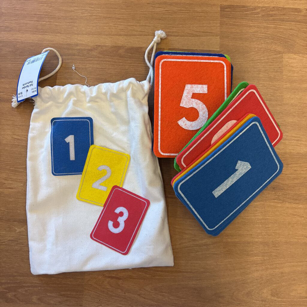 Felt Number Flashcards