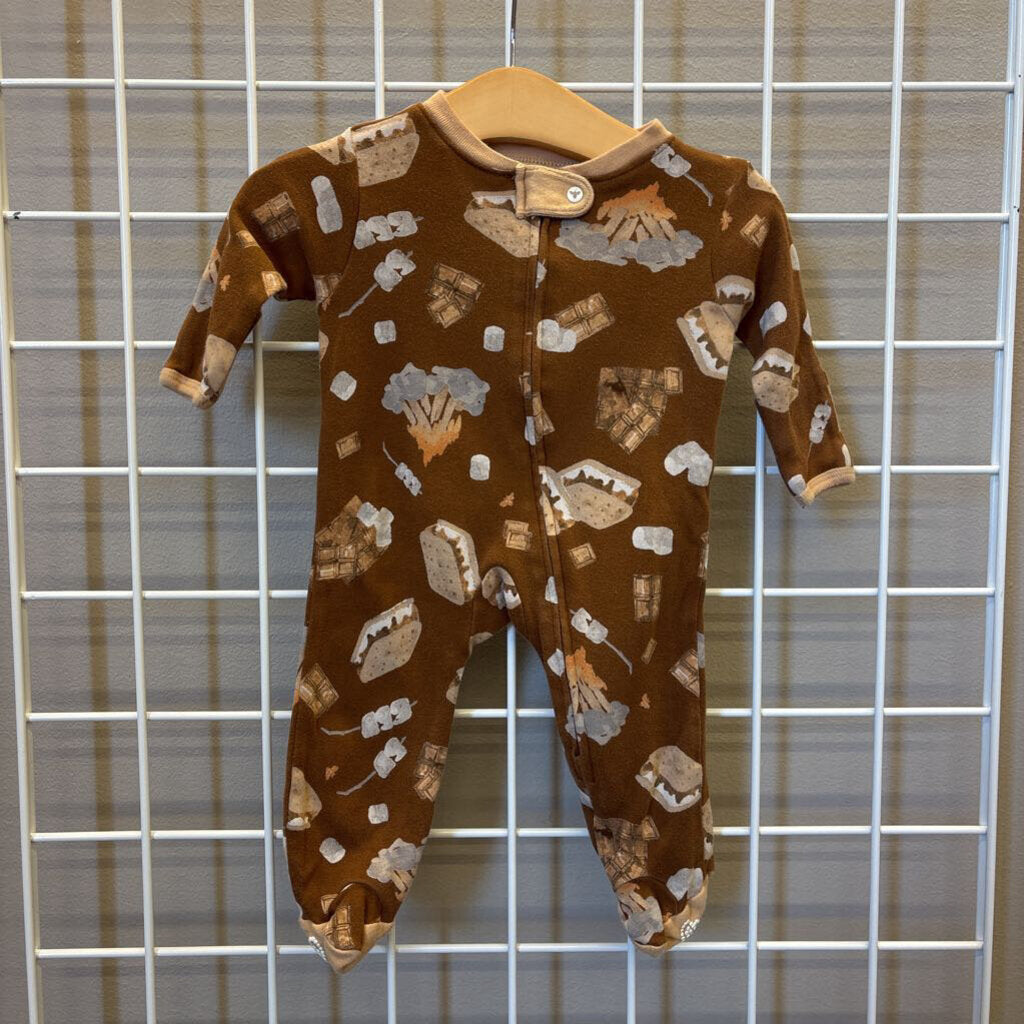 Burt's Bees Smores Zip Sleeper - NB