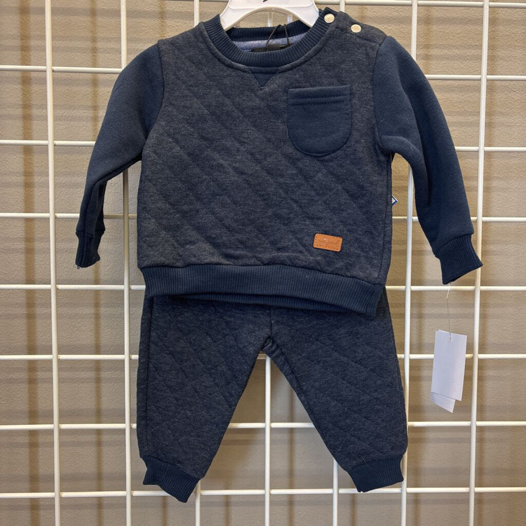 7 For All Mankind Quilted Two Pc Set - 3/6m