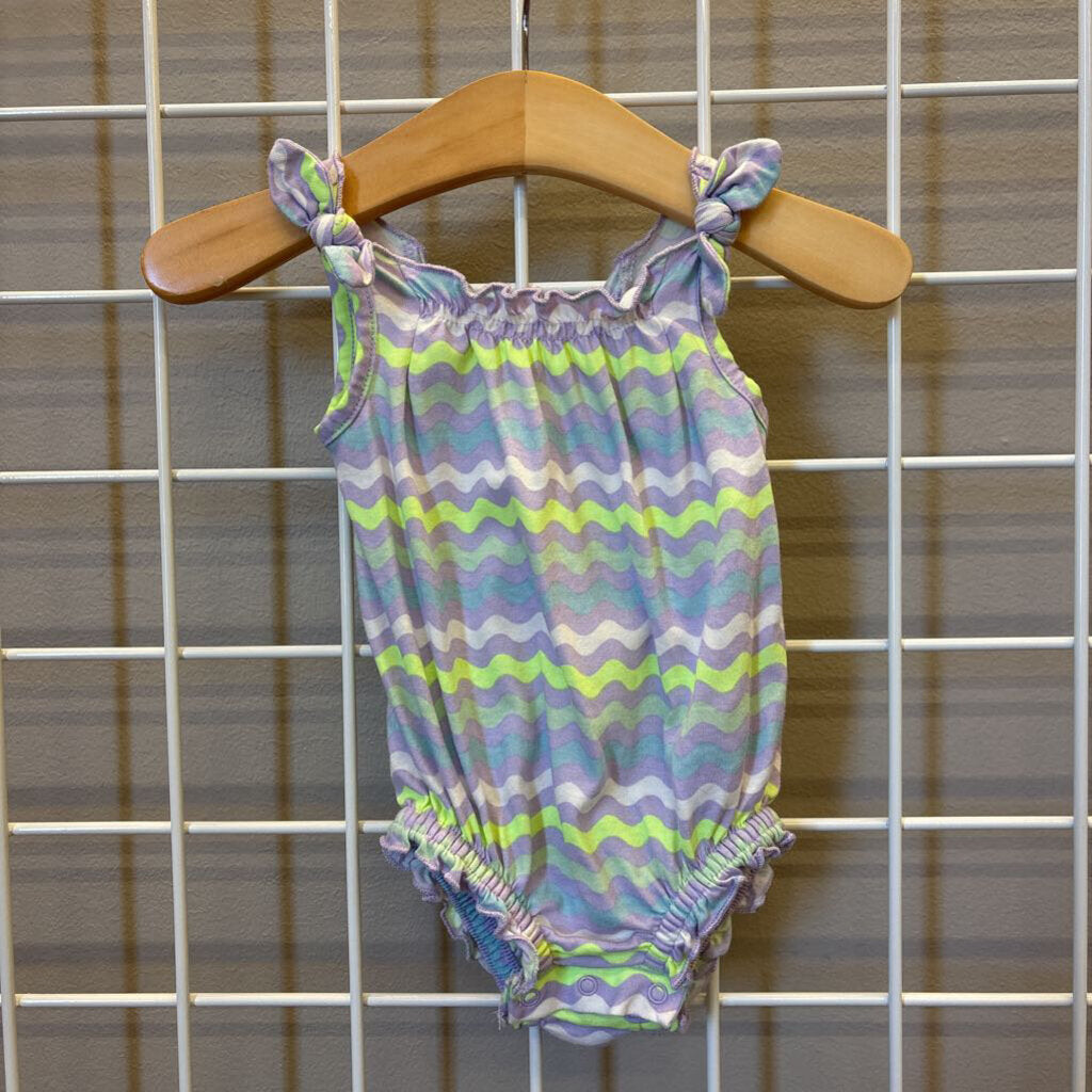 Old Navy Zig Zag Tank Bubble Romper - 3/6M