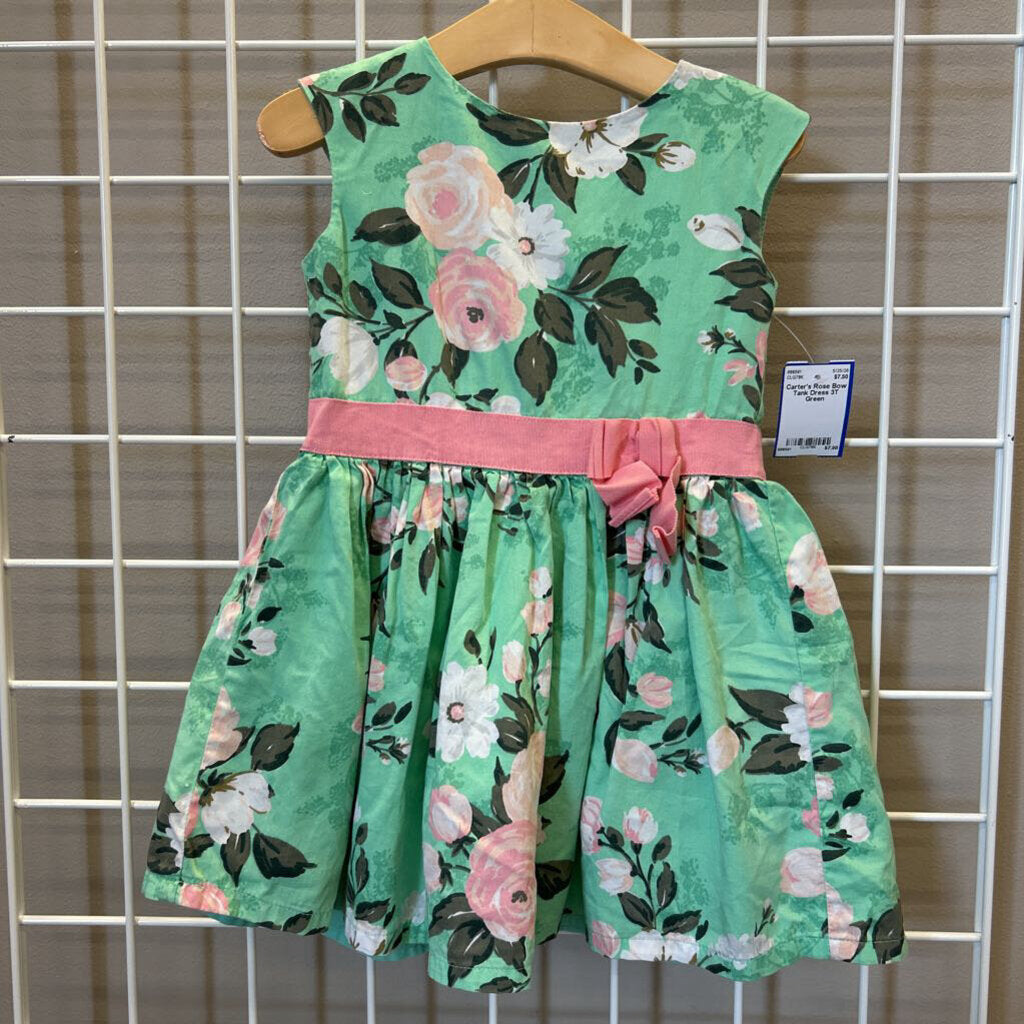 Carter's Rose Bow Tank Dress 3T