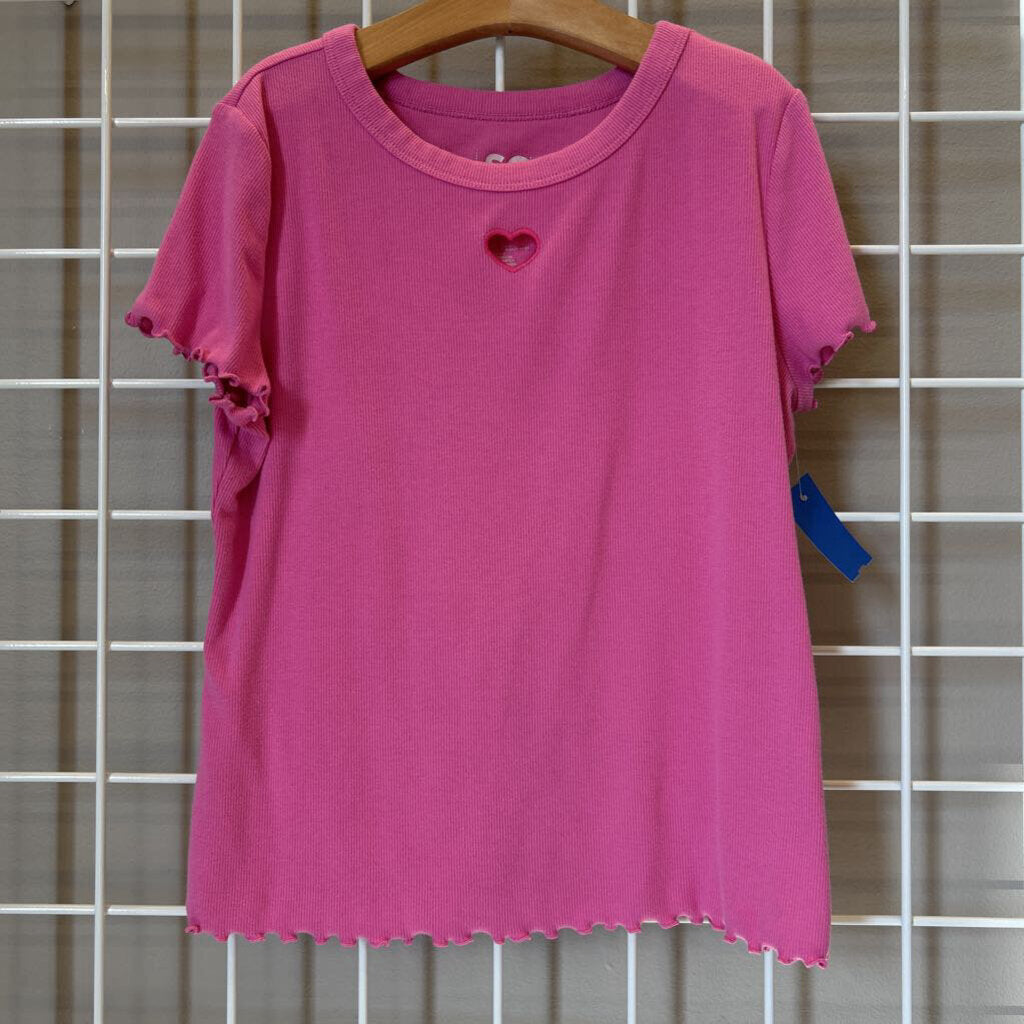 So Ribbed Heart SS Tee - 14/16
