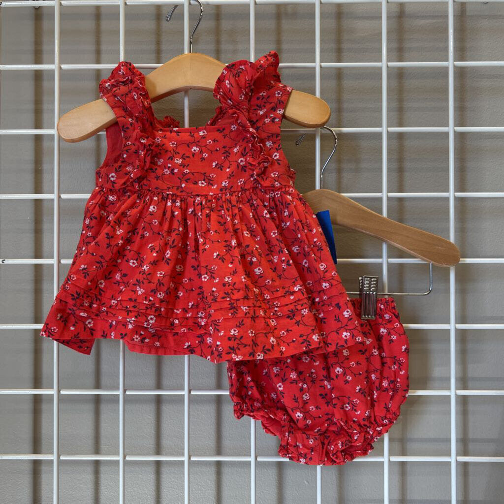 Janie & Jack Floral Two Pc Set - 6/12m