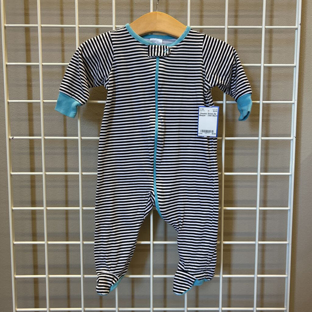 Onesies Stripe Zip Sleeper - 3/6m