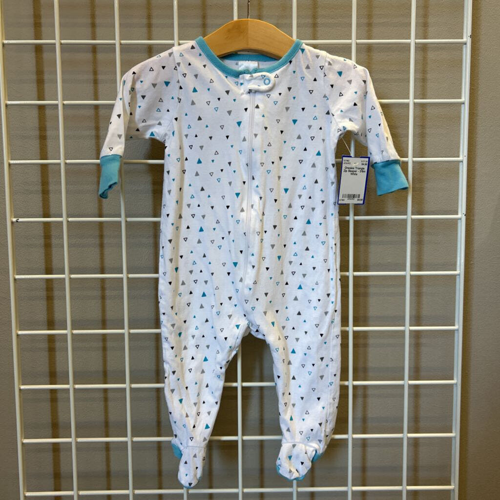 Onesies Triangle Zip Sleeper - 3/6m