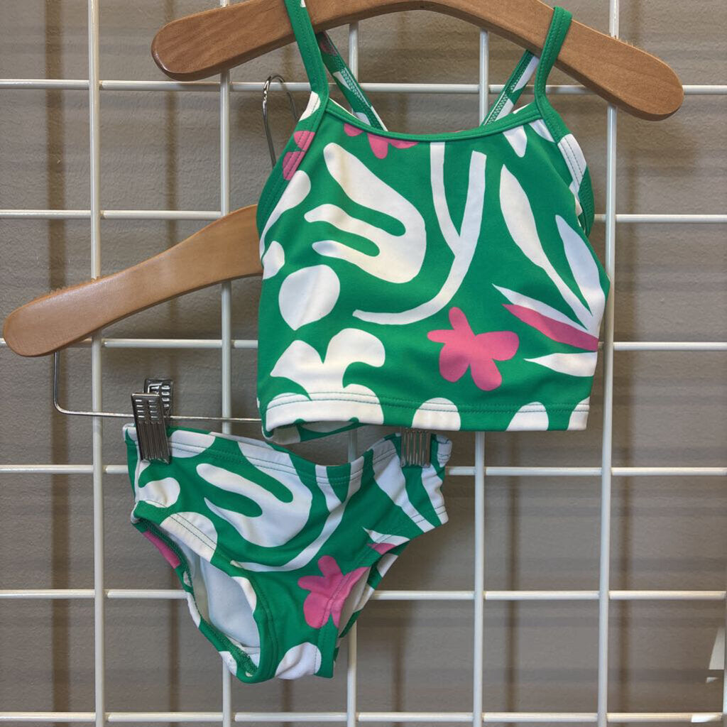 Hanna Andersson Floral Two Pc Swim - 2T