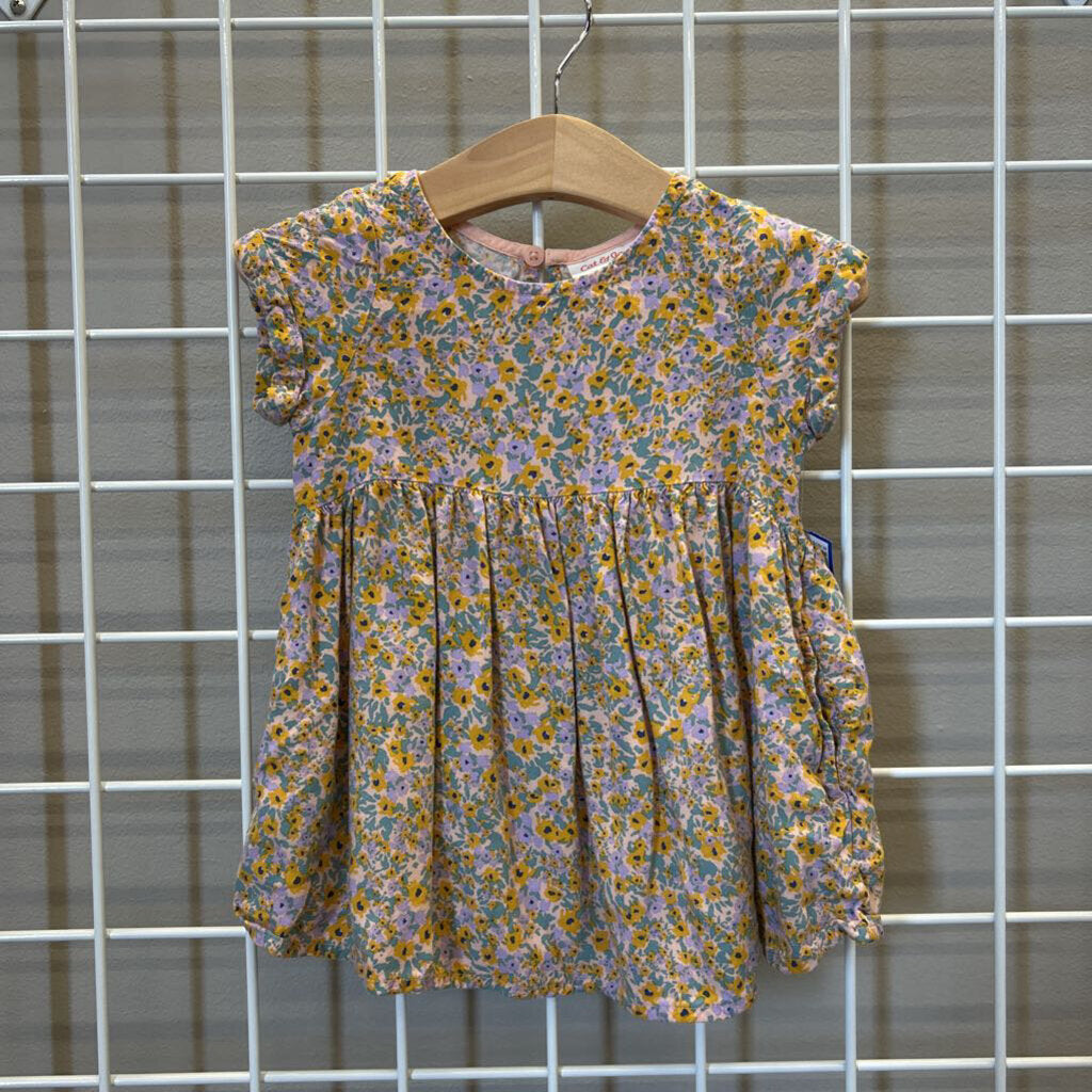 Cat & Jack Floral SS Top - 12m