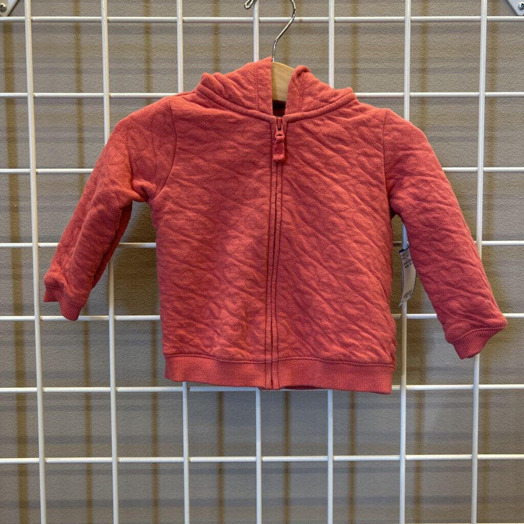 Carter's Quilted Zip Hoodie - 9m