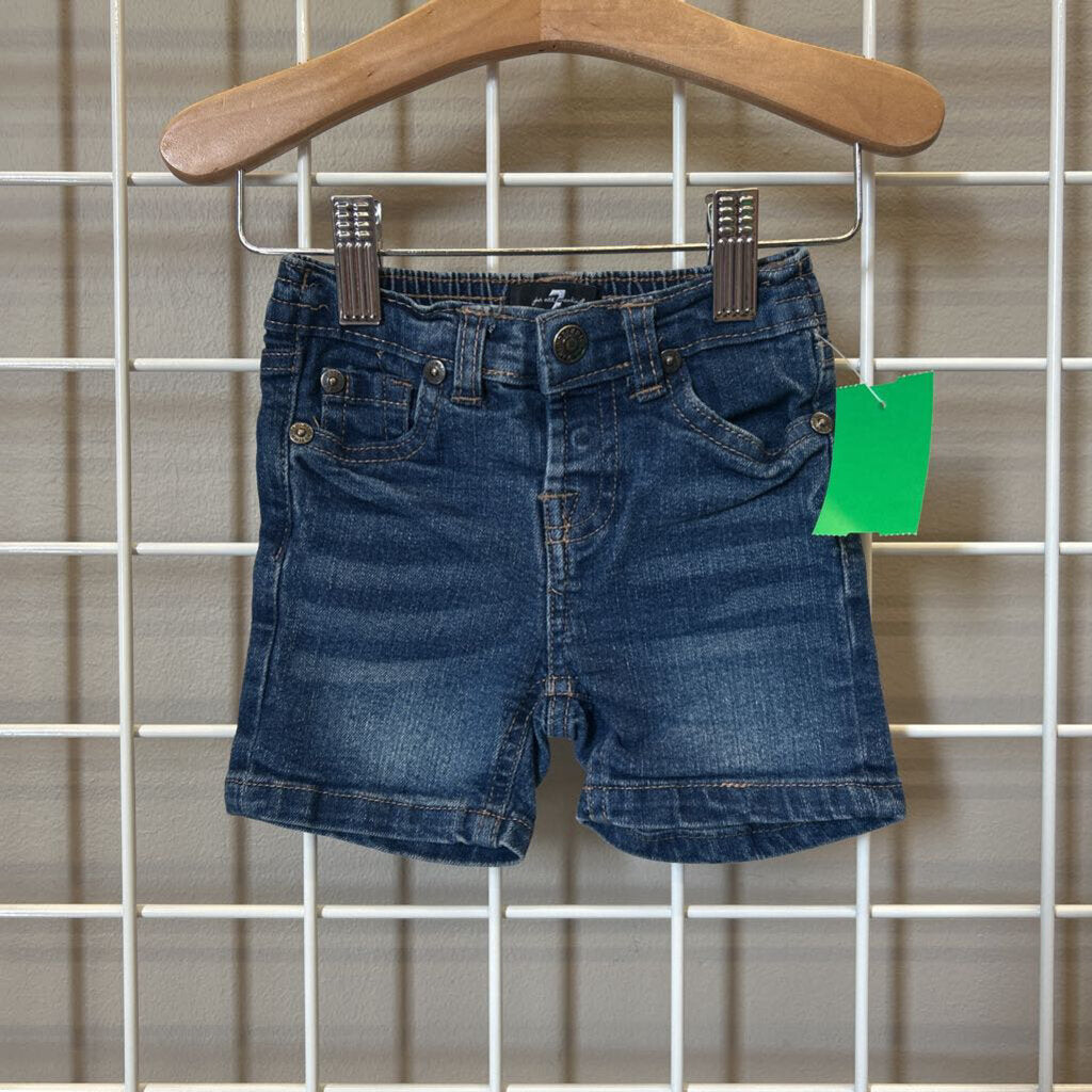 7 For All Mankind Denim Shorts - 6/9m