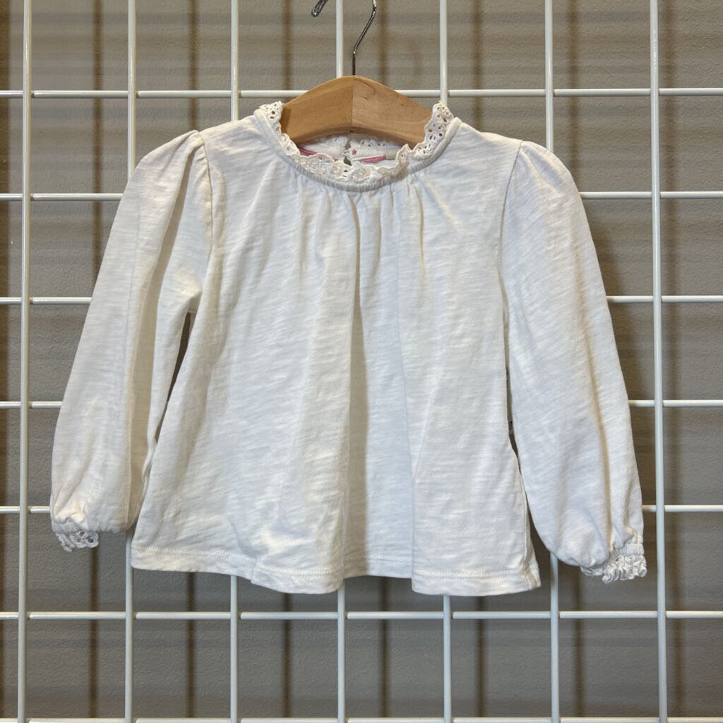 Mini Boden Eyelet LS Tee - 2/3