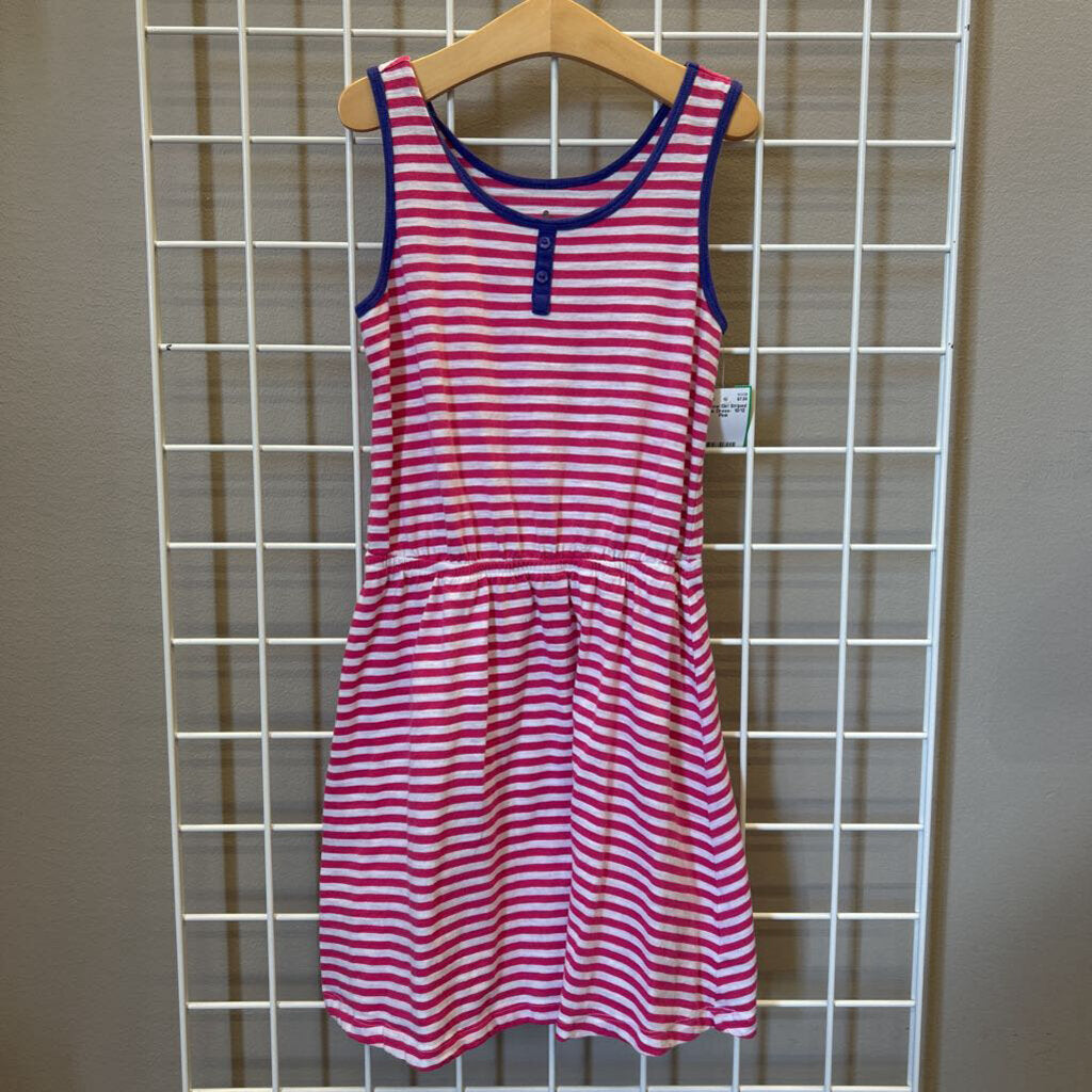 Curfew Girl Striped Tank Dress- 10/12